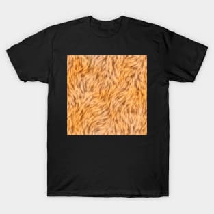 Orange Fur Design T-Shirt